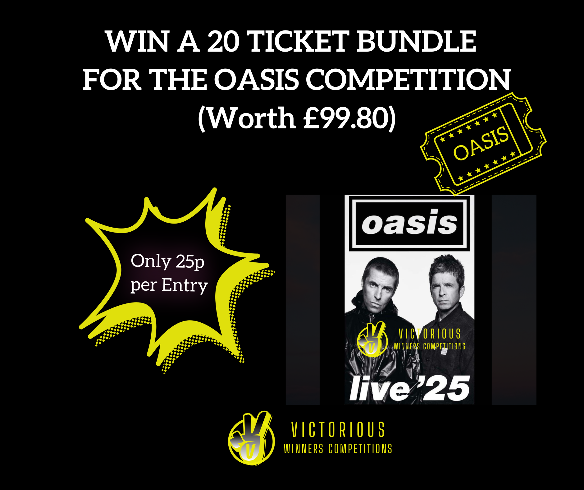 Won Win a 20 Ticket Bundle for the OASIS Competition #2