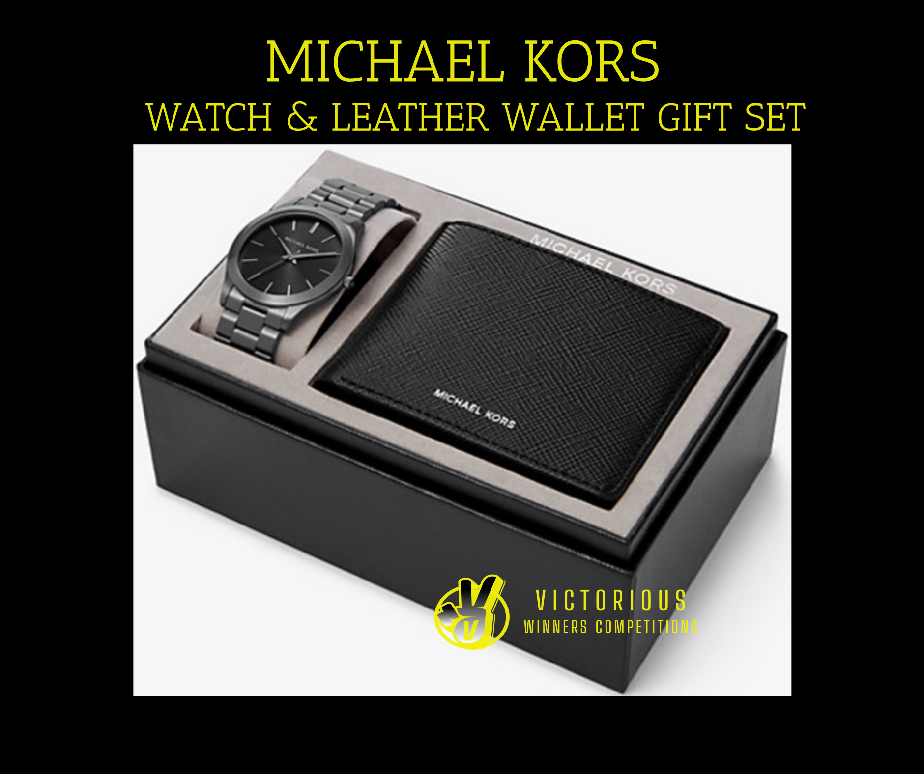 Won Michael Kors Watch & Wallet Gift Set